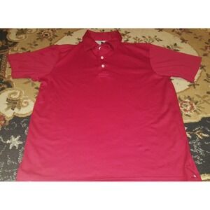 MEN'S SAKS FIFTH AVENUE Red Soft Cotton POLO SHIRT Sz Medium